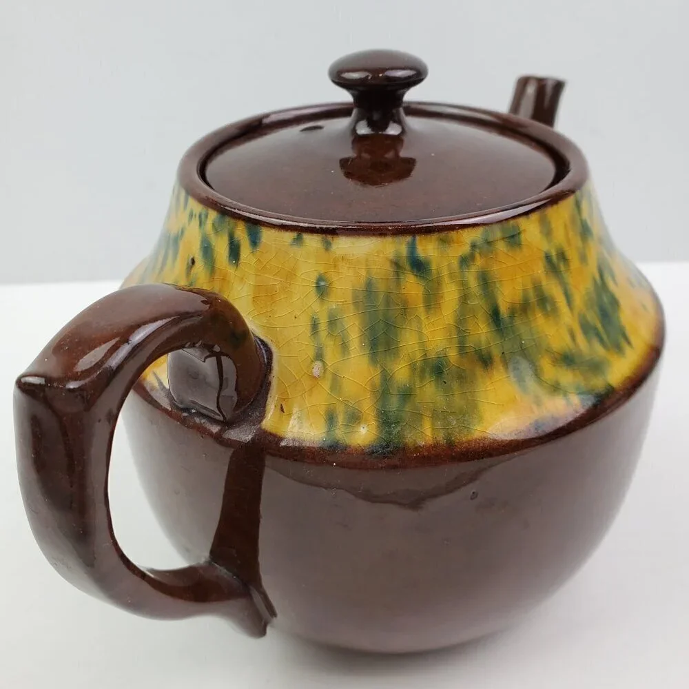 Vintage Teapot Price Bros Made England Ceramic Glazed